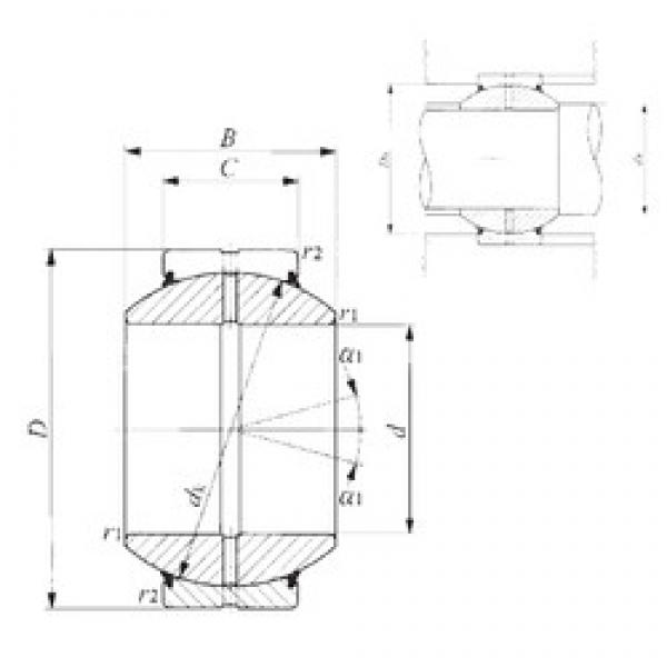 80 mm x 130 mm x 75 mm  IKO GE 80GS-2RS Rodamientos Deslizantes #5 image